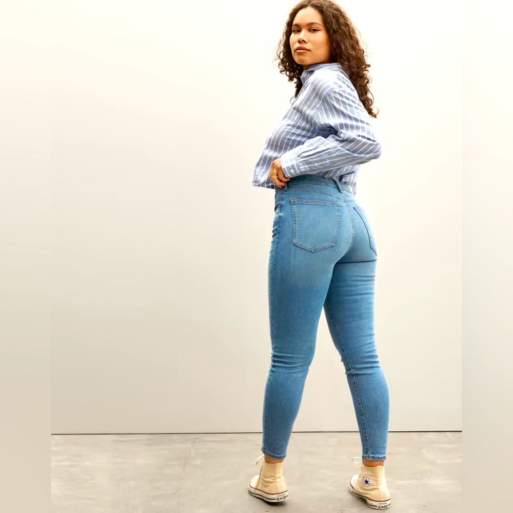 Everlane The Curvy Authentic Stretch High-Rise Skinny Jean Size 27 Ankle